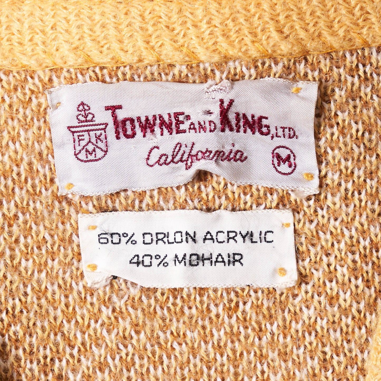 TOWNE AND KING モヘアカーディガン