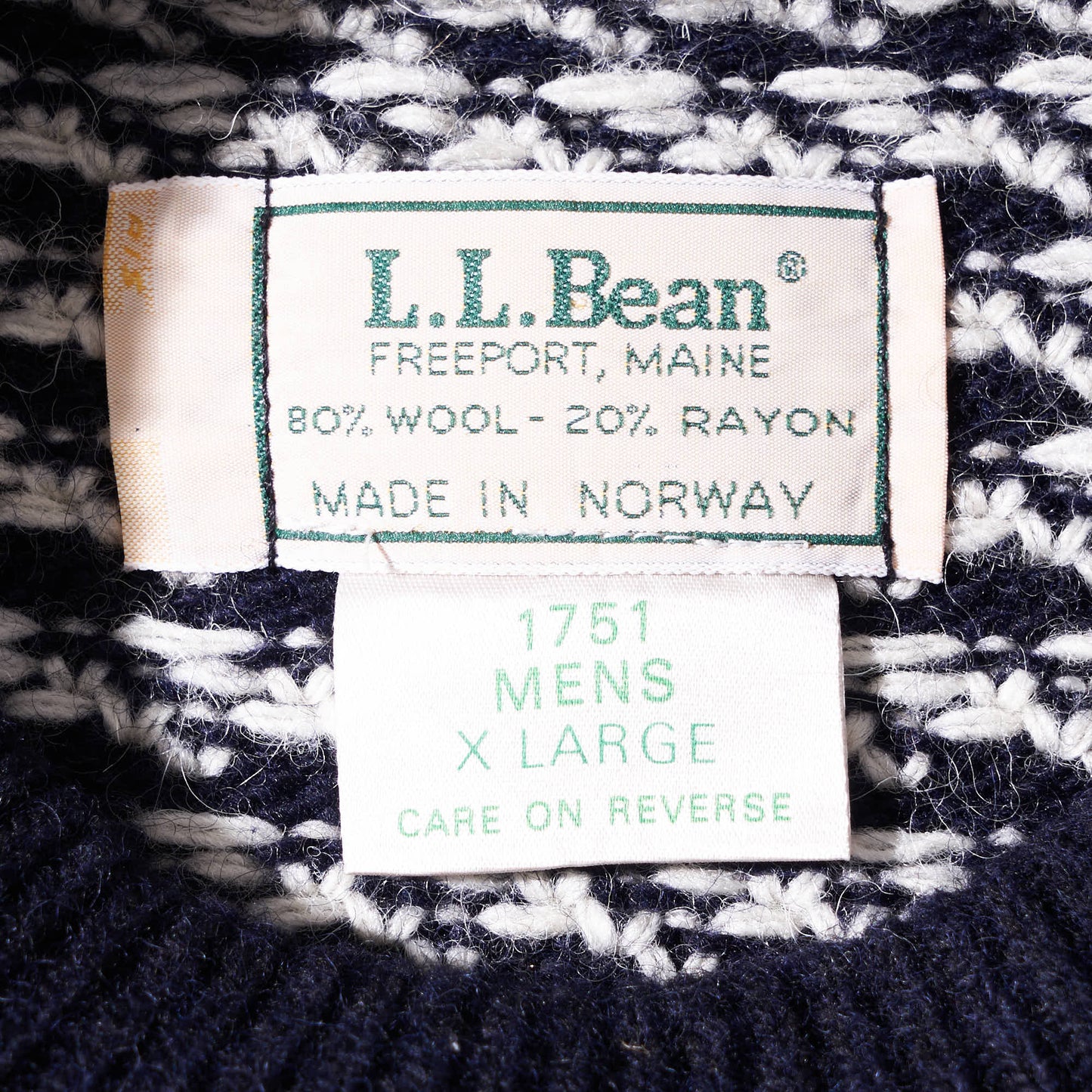 L.L.Bean Bird's eye knit
