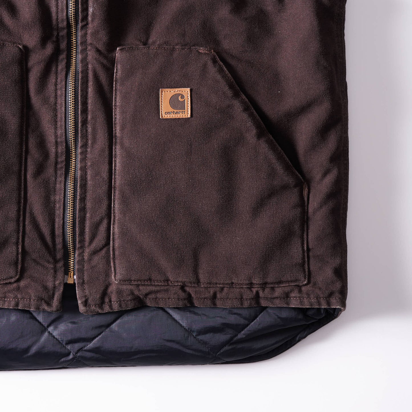 carhartt duck vest